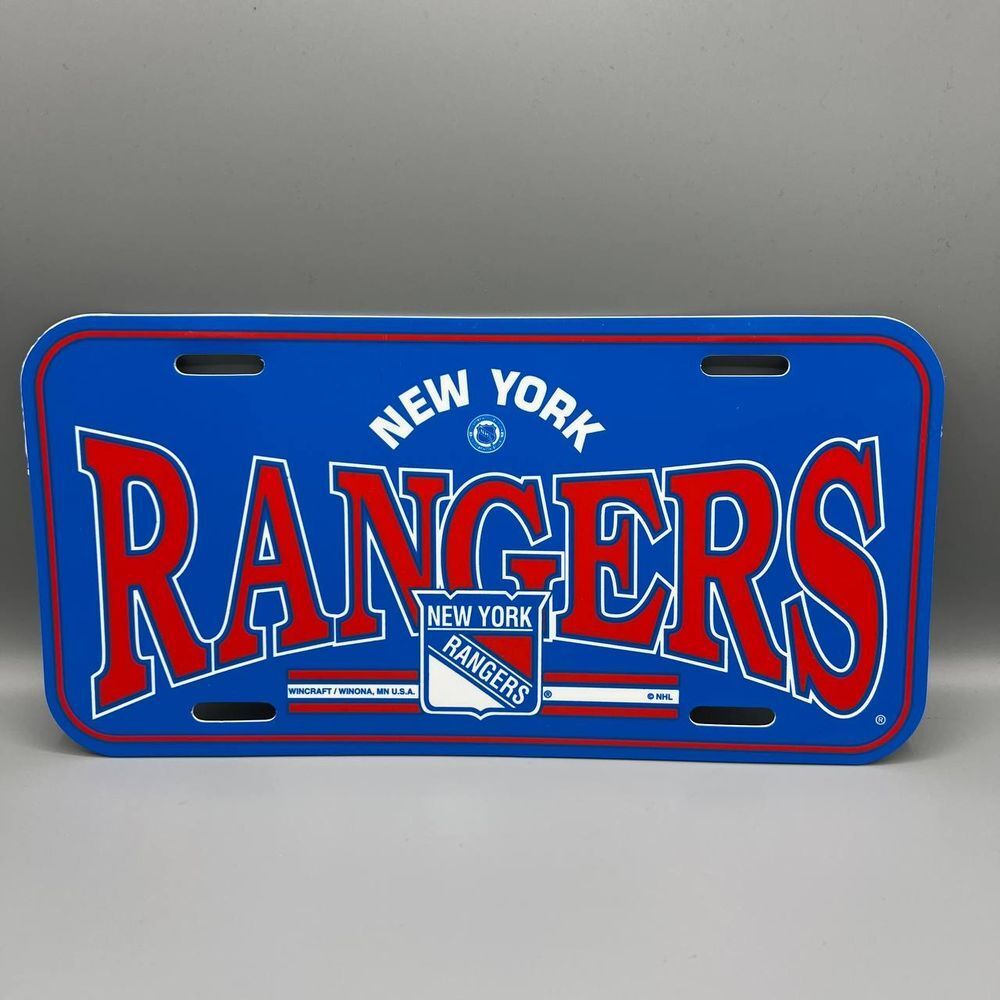New‎ York Rangers NHL Wincraft Plastic License Plate